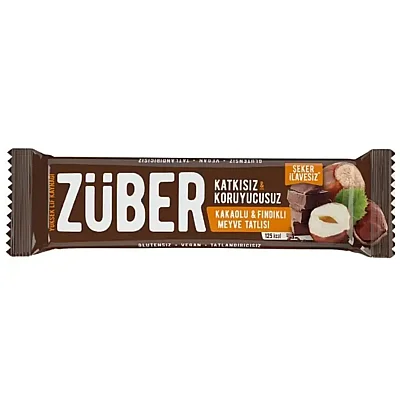 Züber Fındık ve Kakaolu Meyve Bar 40 gr