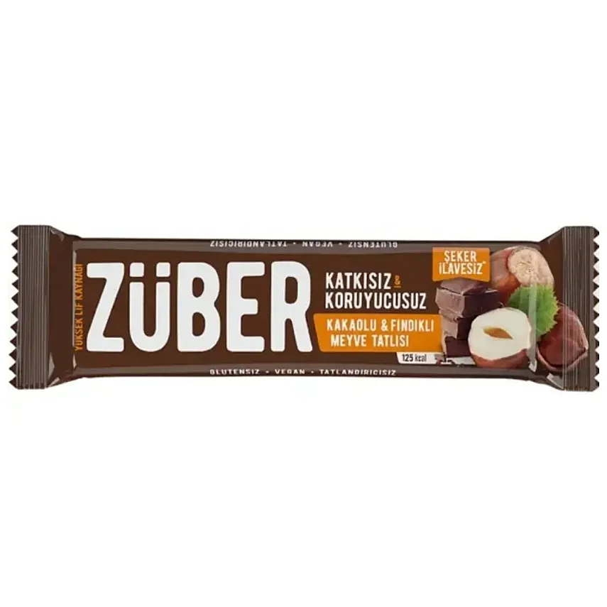 Züber Fındık ve Kakaolu Meyve Bar 40 gr - 1