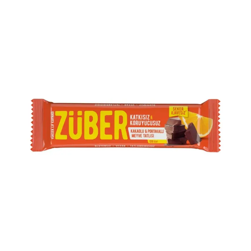 Züber Kakaolu Ve Portakallı Meyve Bar 40gr - 1
