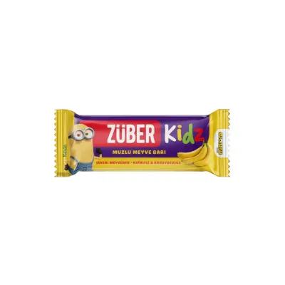 Züber Kidz Muzlu Meyve Bar 25g