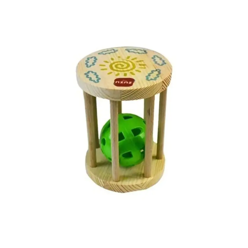 Zuzu Toys Ahşap Kafes Çıngırak - 1