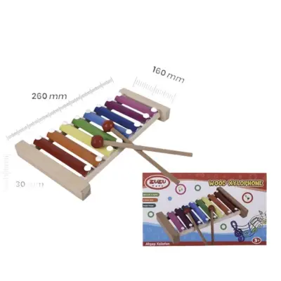 Zuzu Toys Ahşap Ksilofon 8 Notalı - 2